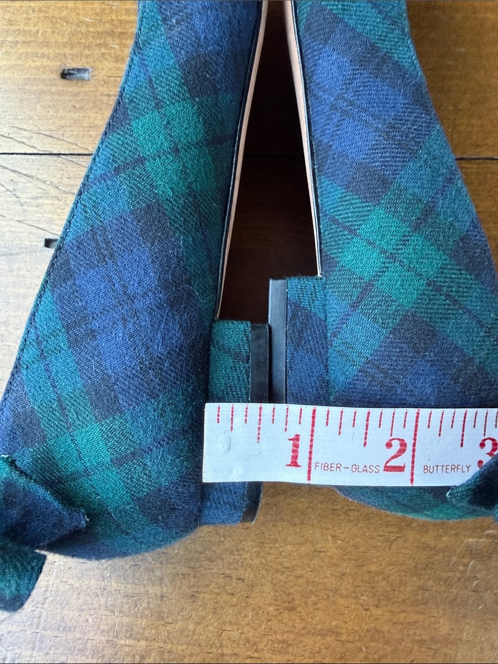 Talbots Black Watch Plaid Flats Sz 9 - Picture 12 of 16